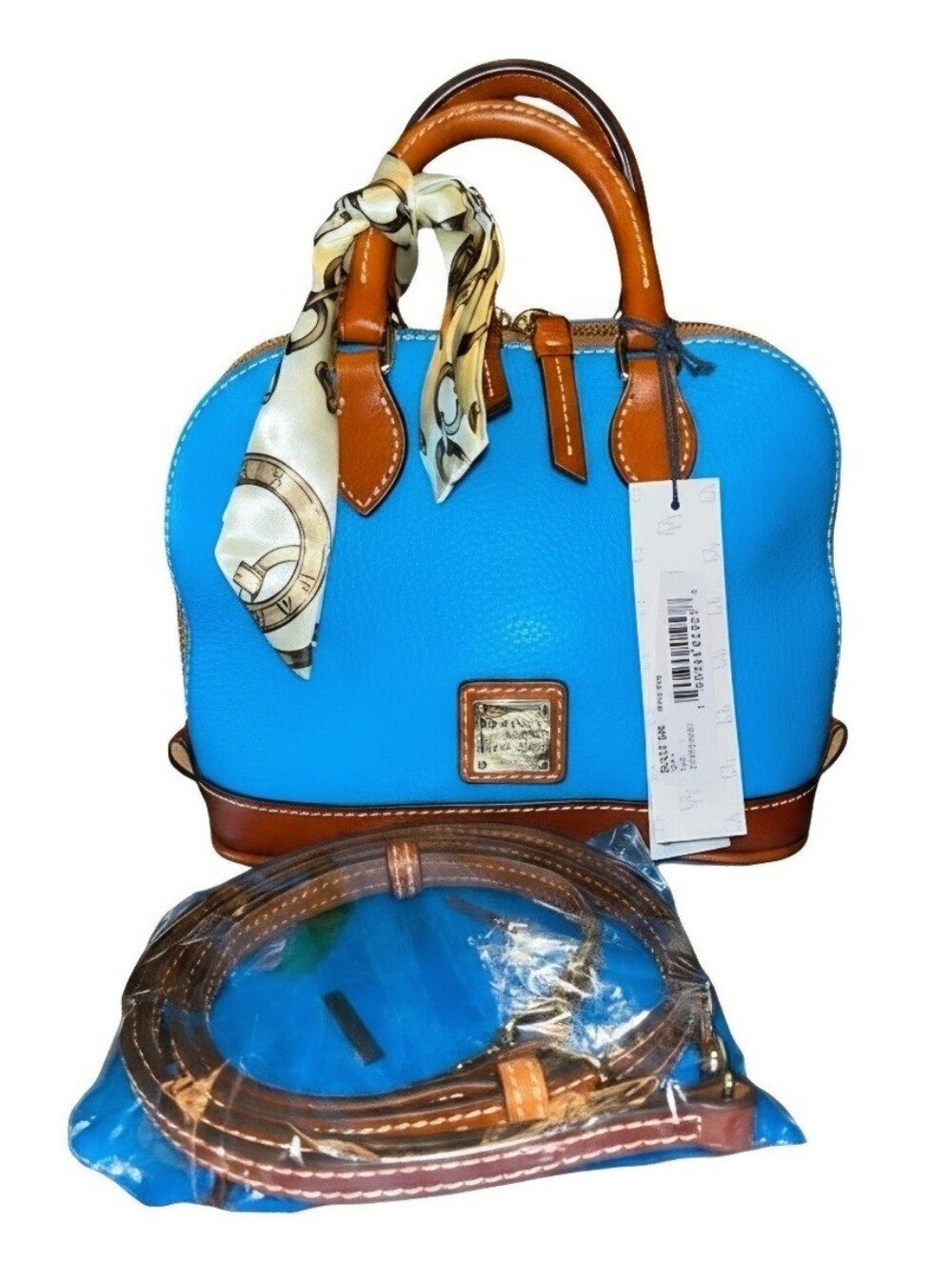 Dooney & Bourke Sky Blue leather Bitsy Bag satchel